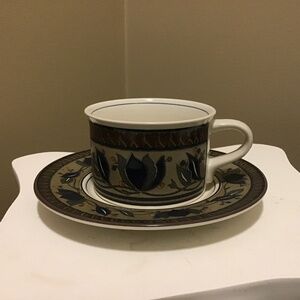 Mikasa  Arabella Flat Cup and Saucer